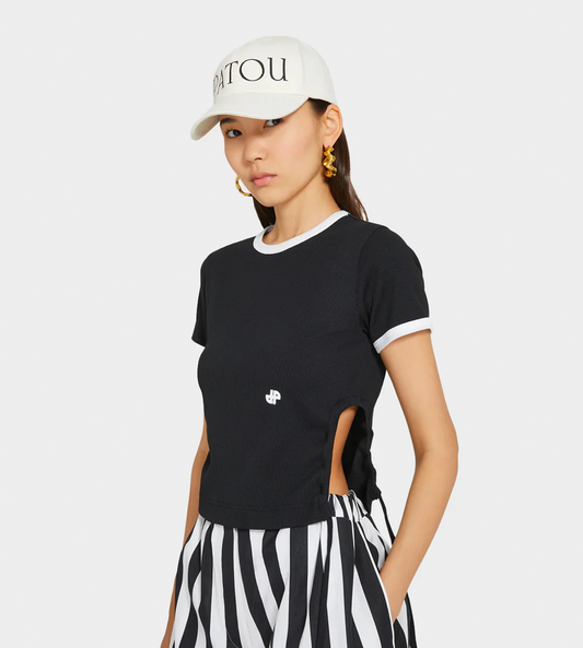 Patou - Side Loop Rib T-Shirt Black
