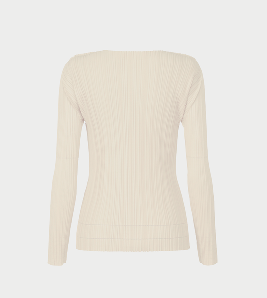 PLEATS PLEASE ISSEY MIYAKE - Soft Pleated Pullover Off White