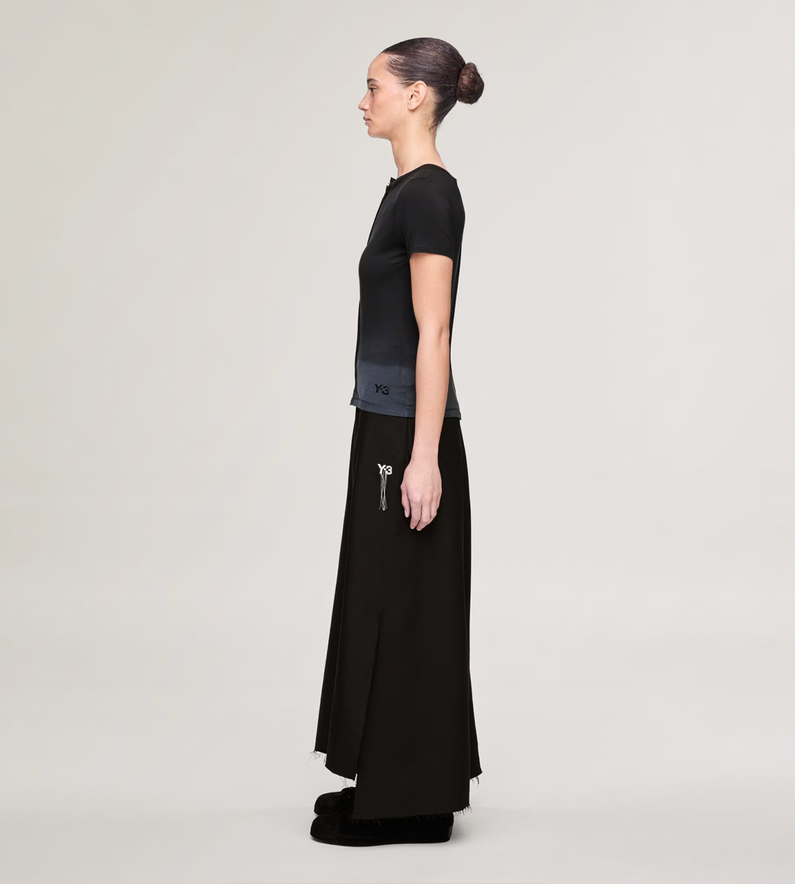Dip Dye Fitted Tee Blk