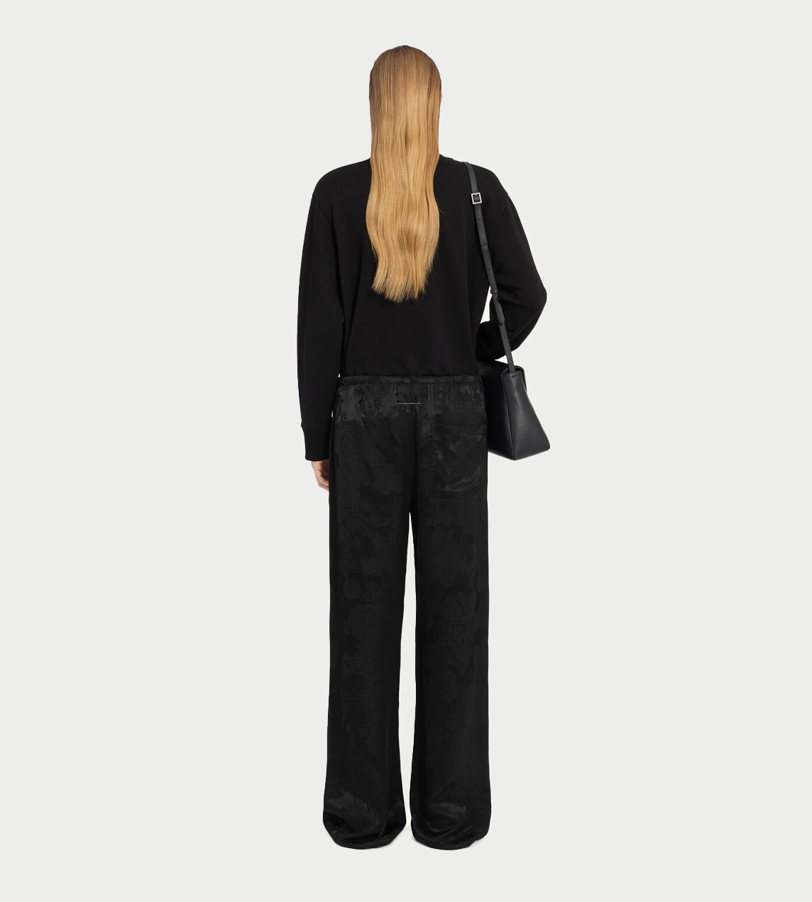 Jacquard Trousers Blk