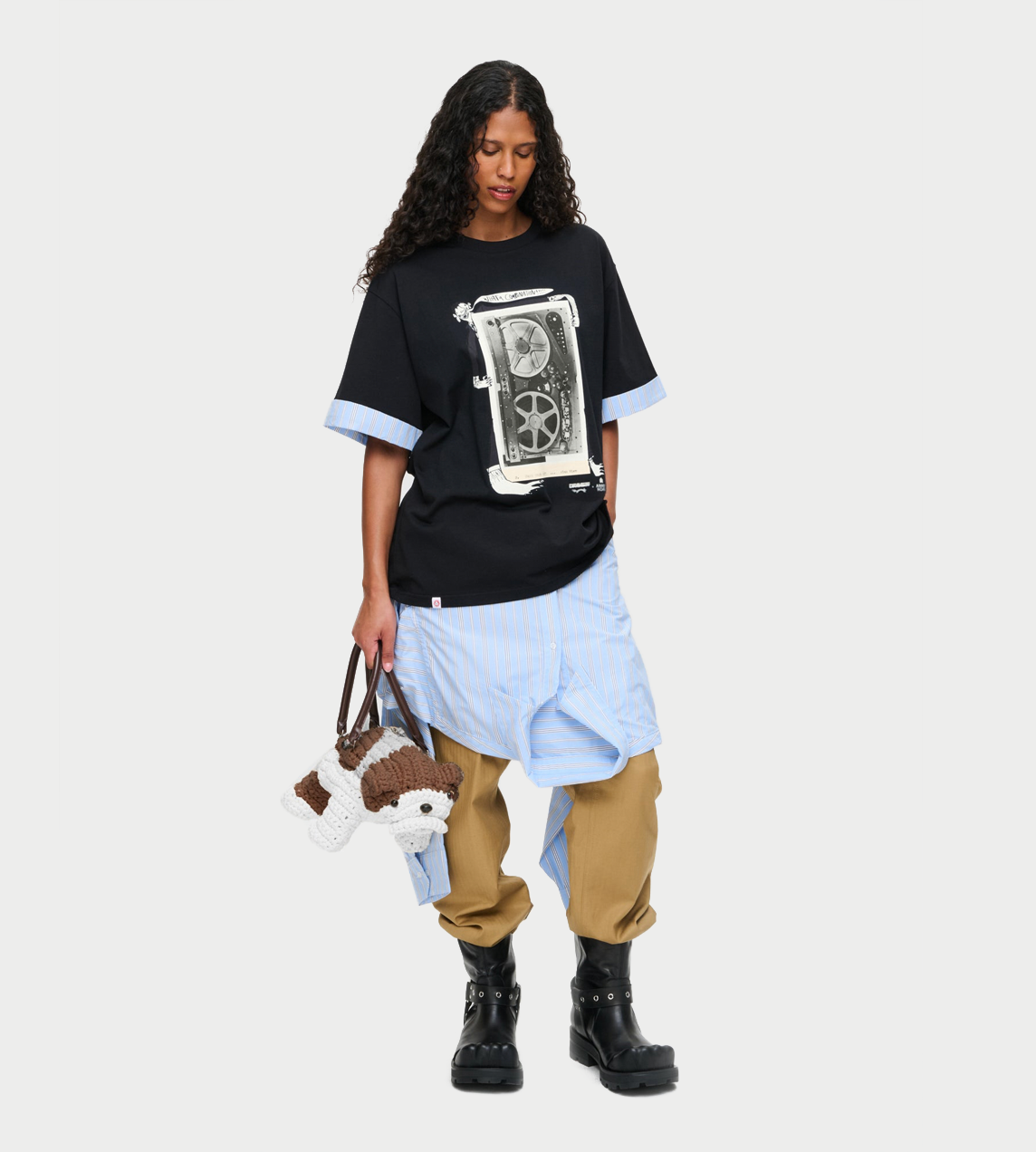 Abbey Road Turn Up Tee Blk