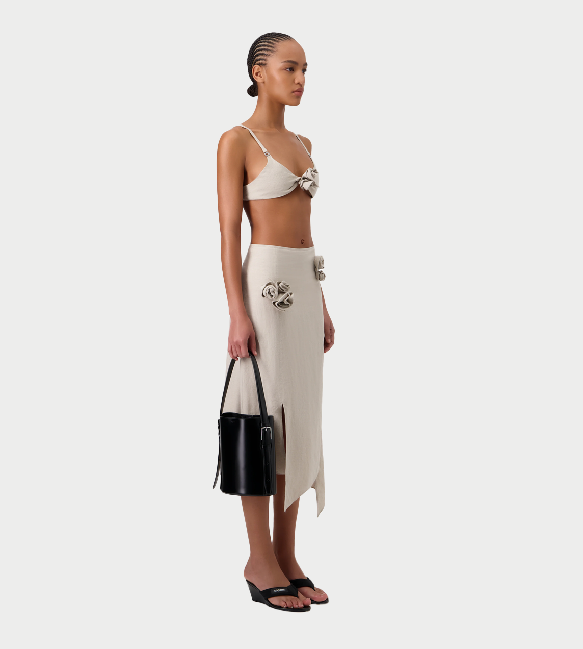 COPERNI - Flower Bikini Top Beige