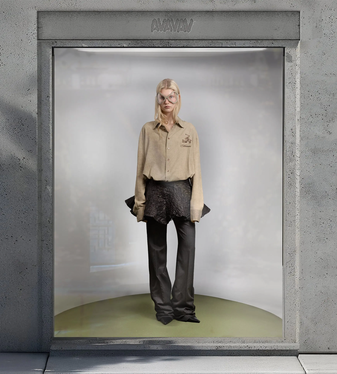 AVAVAV - Sam Shirt Washed Twill Brown