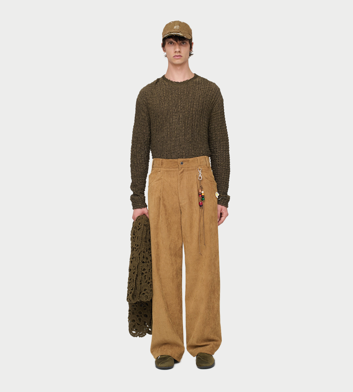 SONG FOR THE MUTE - Flower Boyfriend Jeans Camel