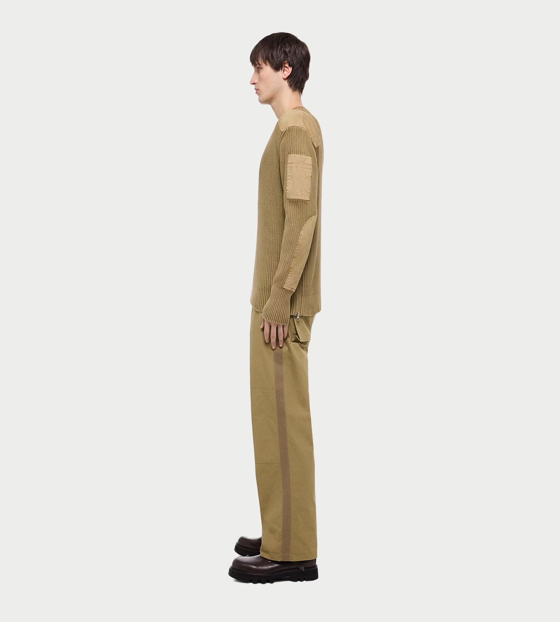 HELMUT LANG - Military Sweater Khaki