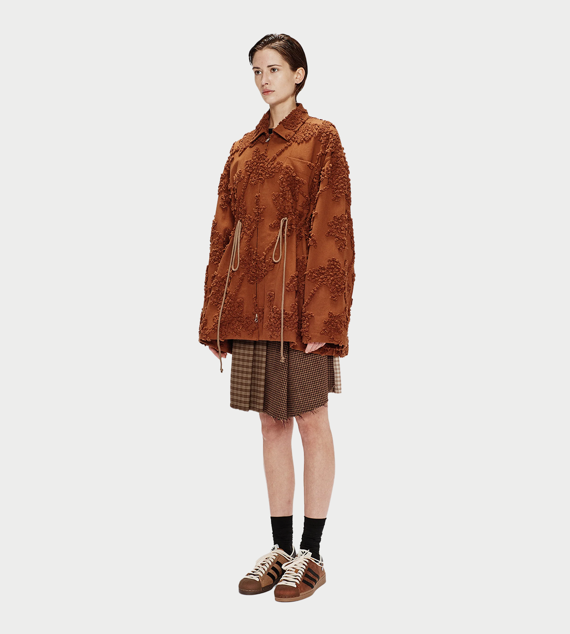 SONG FOR THE MUTE - Gathered Jacket Brown