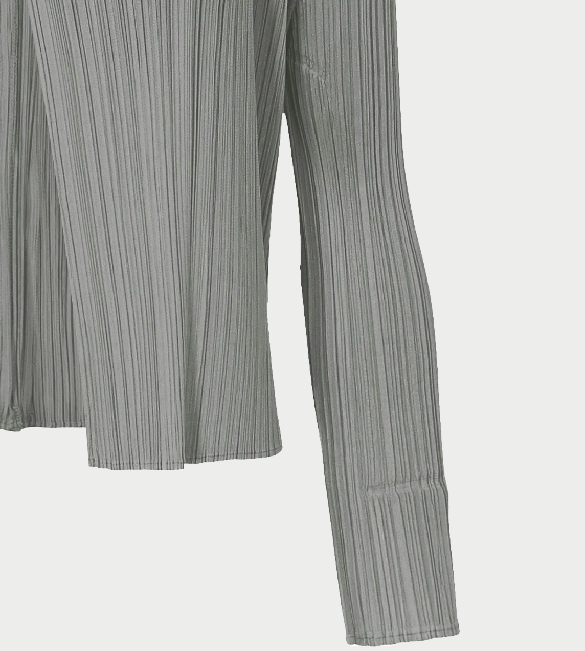 Basic Pleated Cardigan Grey