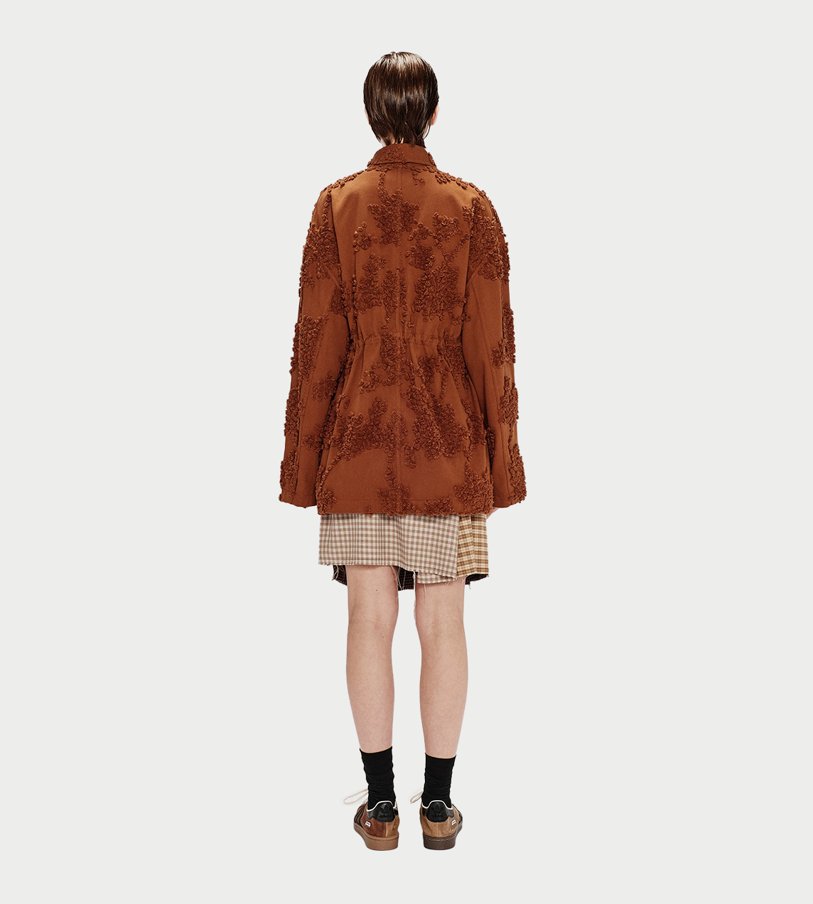 SONG FOR THE MUTE - Gathered Jacket Brown