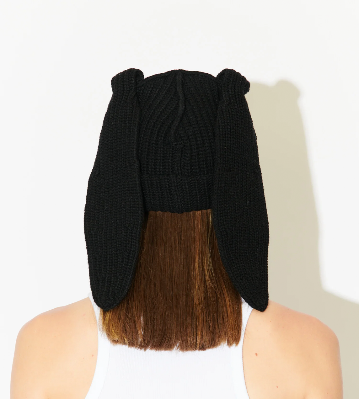 Chunky Rabbit Beanie Blk