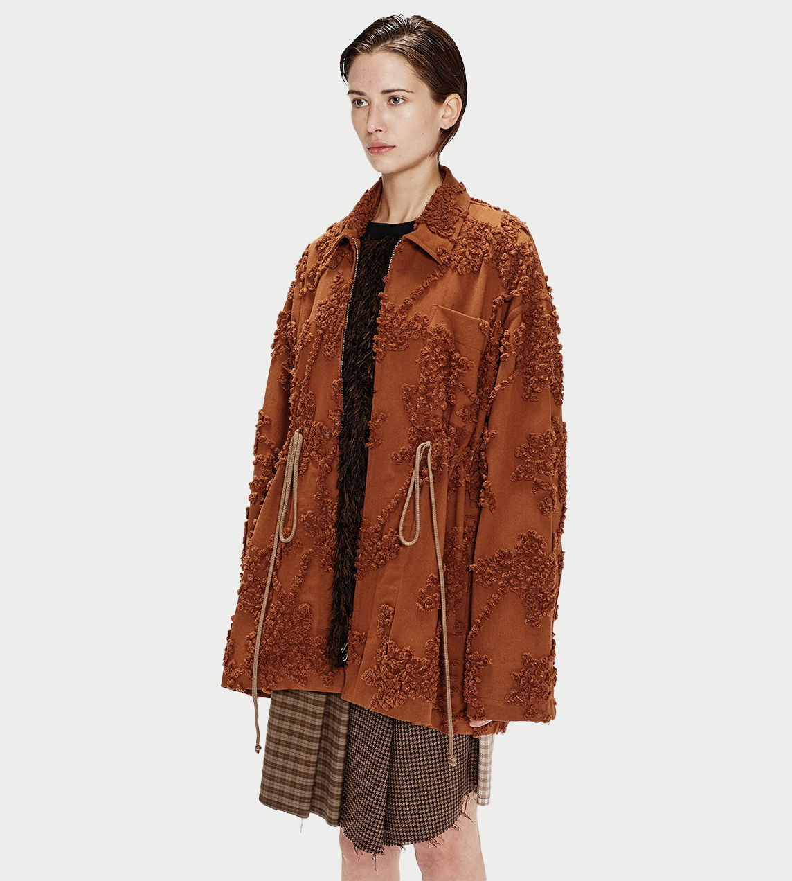 SONG FOR THE MUTE - Gathered Jacket Brown