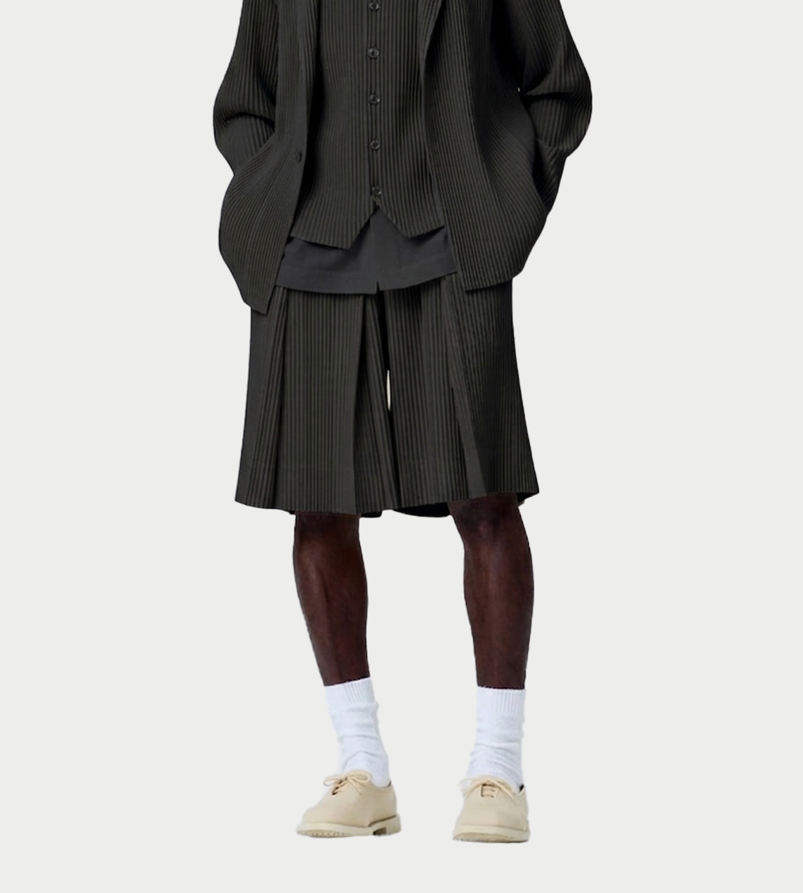 Tailored Pleats Shorts