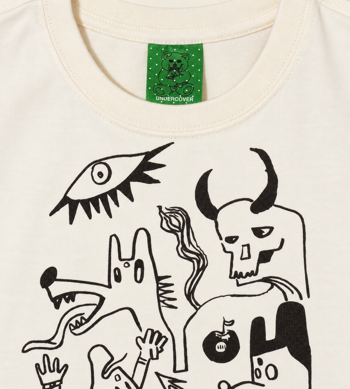 UNDERCOVER - Kids Character Graphic T-Shirt Ivory