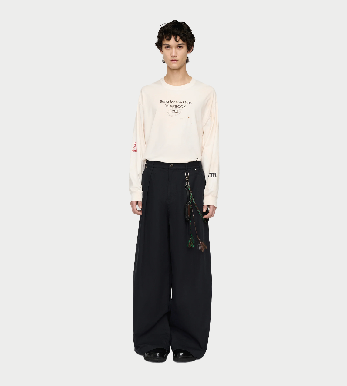 SONG FOR THE MUTE - Super Baggy Pant Blk Blue