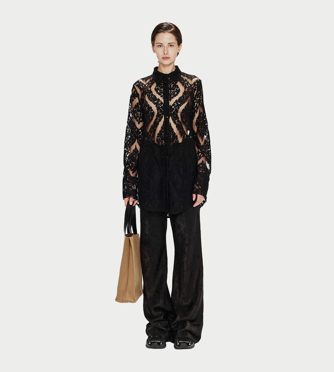 SONG FOR THE MUTE - Long L/S Shirt Blk