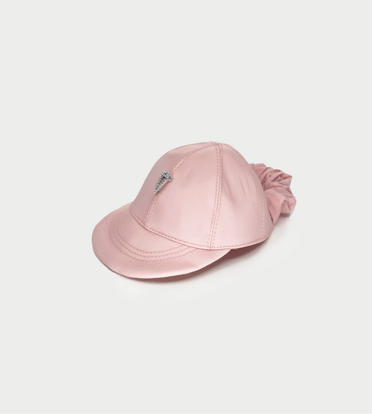 YVMIN - Fabric Hat Hair Tie Pink