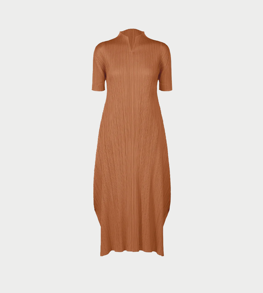 PLEATS PLEASE ISSEY MIYAKE - MC Dress Brown