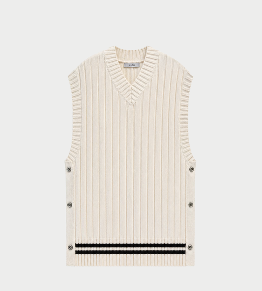 UJOH - Lines Big Vest Ecru 