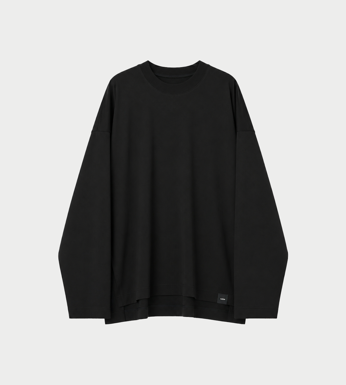UJOH - Side Slit Long Sleeve T Blk
