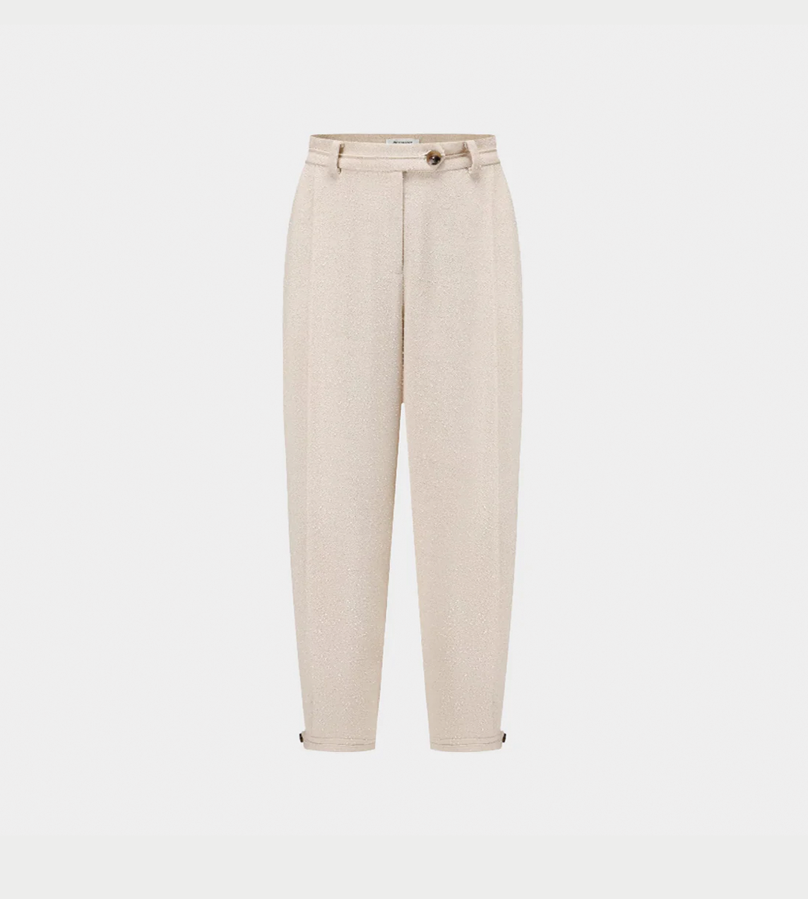 INTO THE EAST - Textured Wool Fringed Straight-leg Pants Ivory