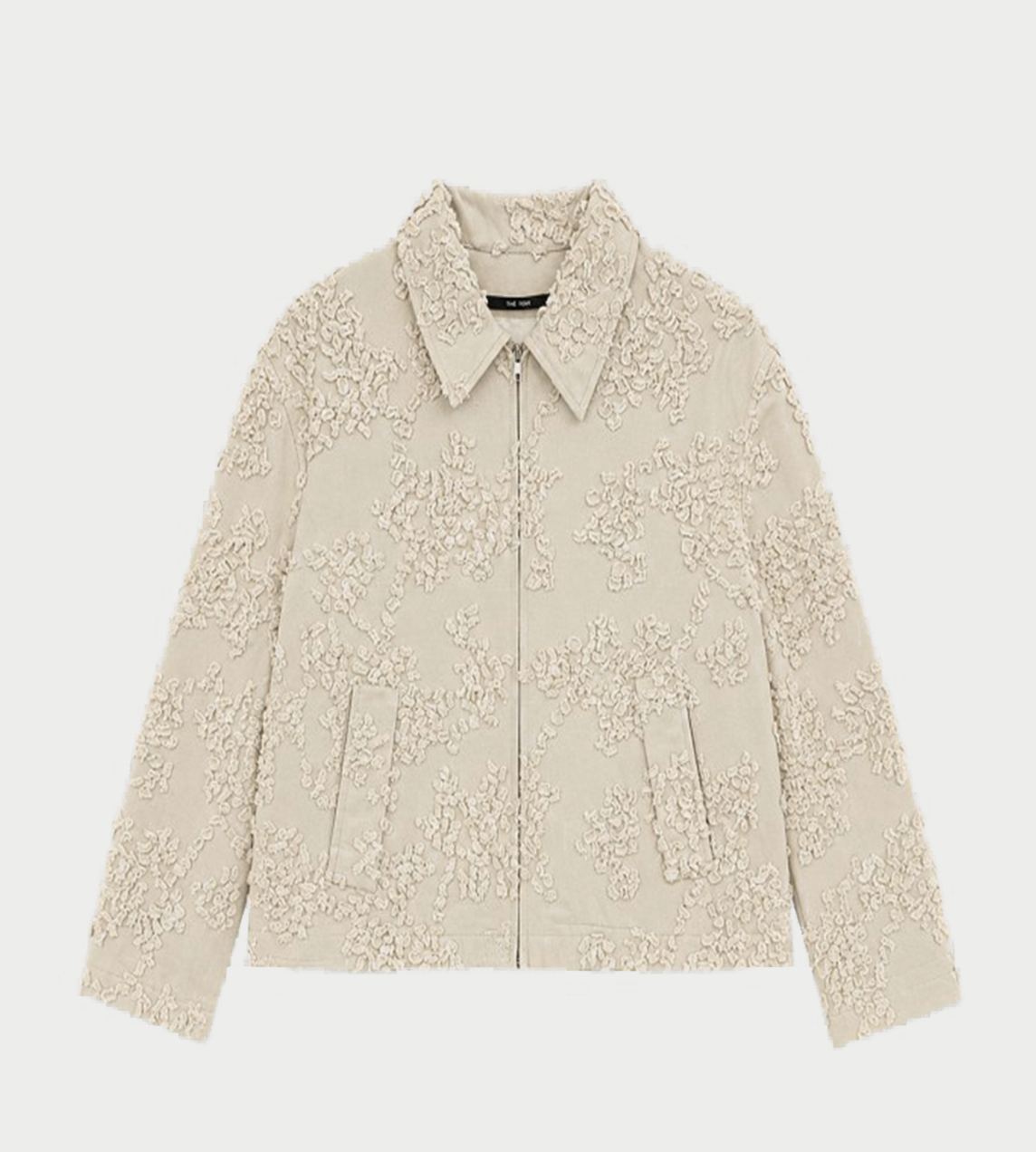 SONG FOR THE MUTE - Pleated Zip-up Jacket Sand