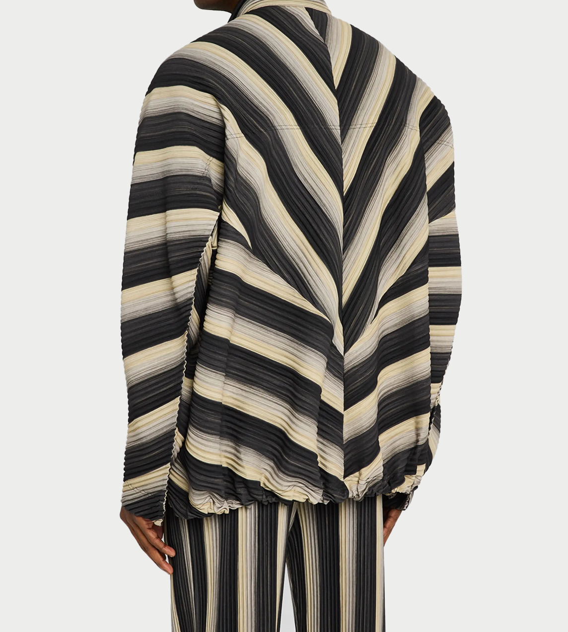 HOMME PLISSE ISSEY MIYAKE - Pleated RB stripes Jacket
