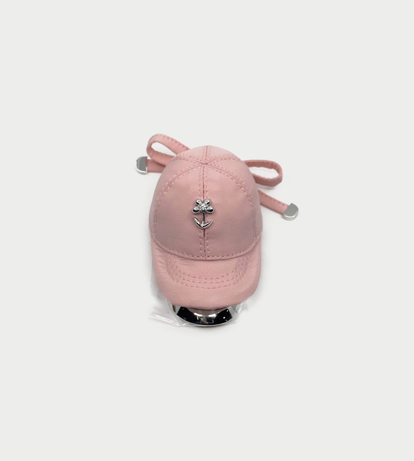 Fabric Hat Hair Clip Pink