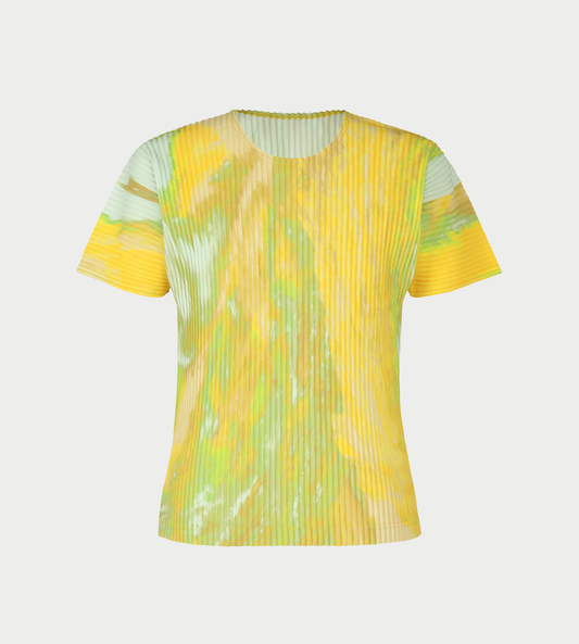 HOMME PLISSE ISSEY MIYAKE - Agate Pleated T-shirt Yellow