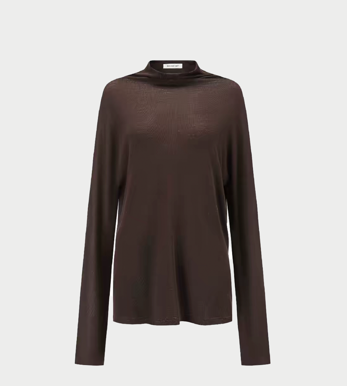 INTO THE EAST - Turtleneck Knitted Top Brown