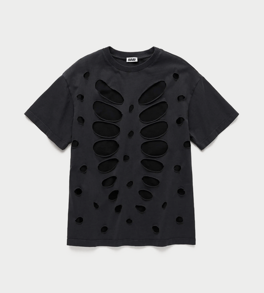 AVAVAV - Theo Semi-distressed Double Layer T-shirt Blk