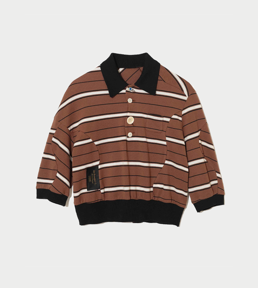 UNDERCOVER - Cotton Pique Polo Shirt Brown