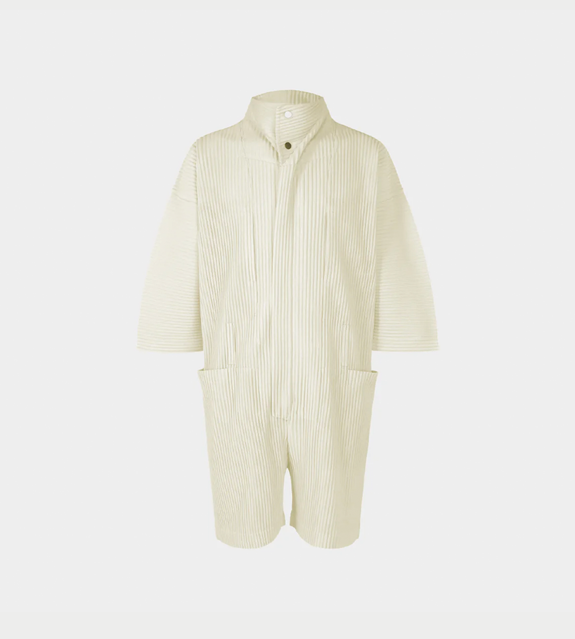 HOMME PLISSE ISSEY MIYAKE - MC Pleated Jumpsuit Milk White