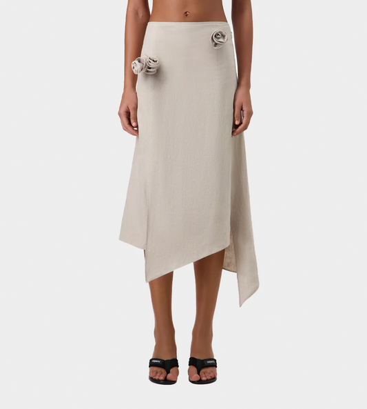 Flower Skirt Beige
