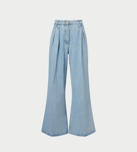 NINA RICCI - Wide Leg Jeans Blue