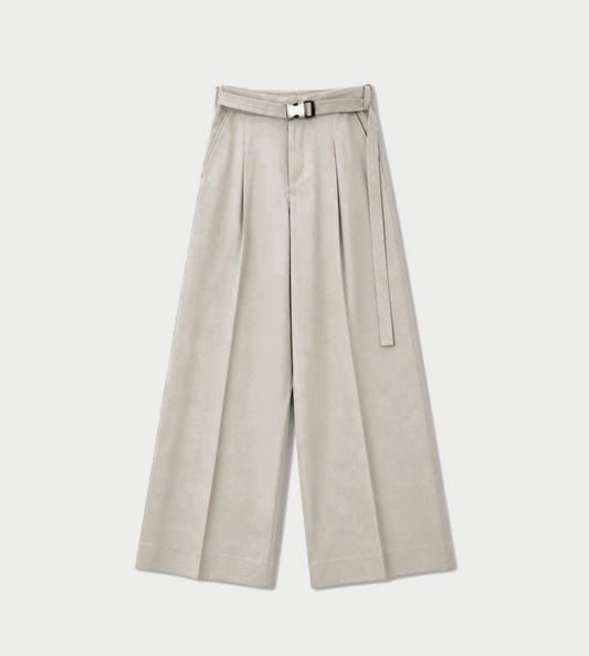 UJOH - Belted Wide Pant Sand