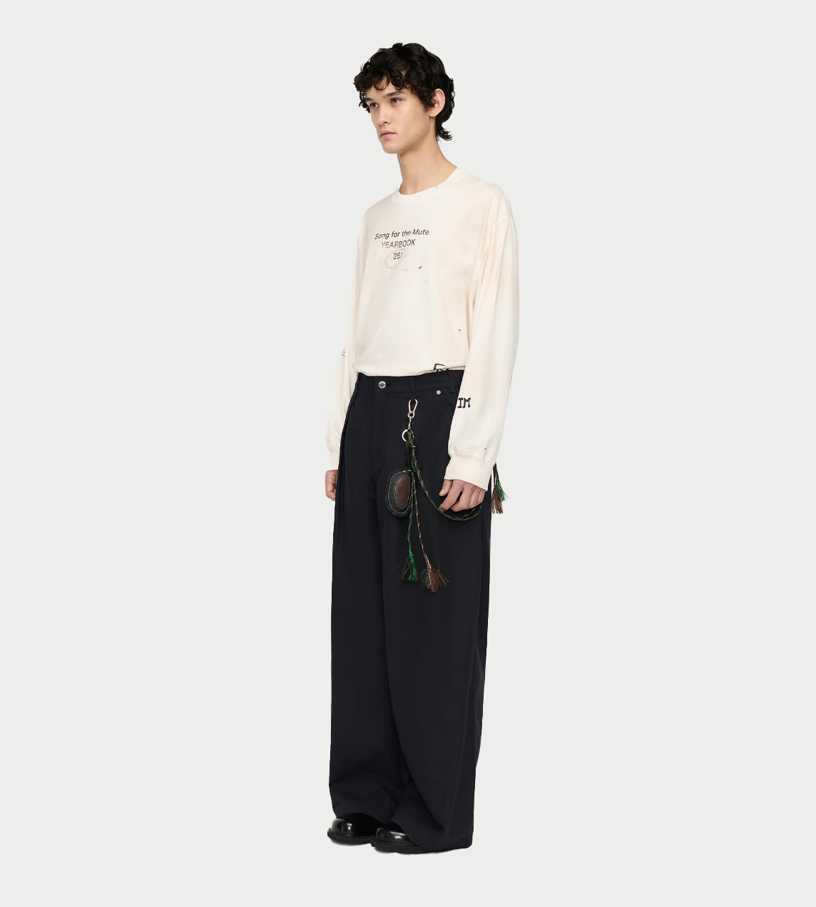 SONG FOR THE MUTE - Super Baggy Pant Blk Blue