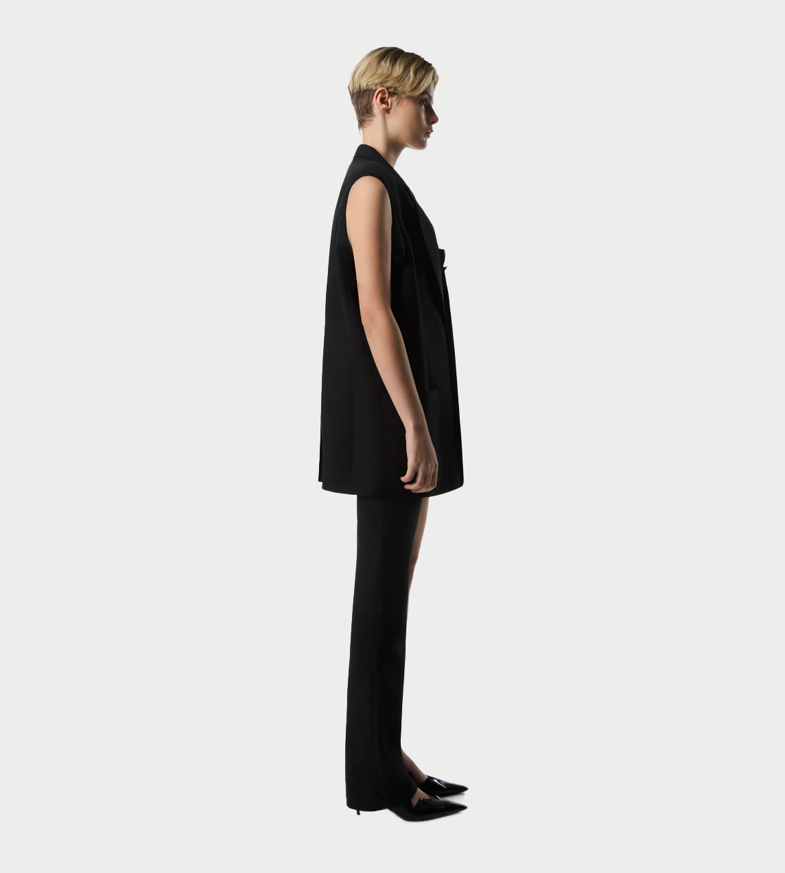 COPERNI - One-arm Belted Jacket Blk