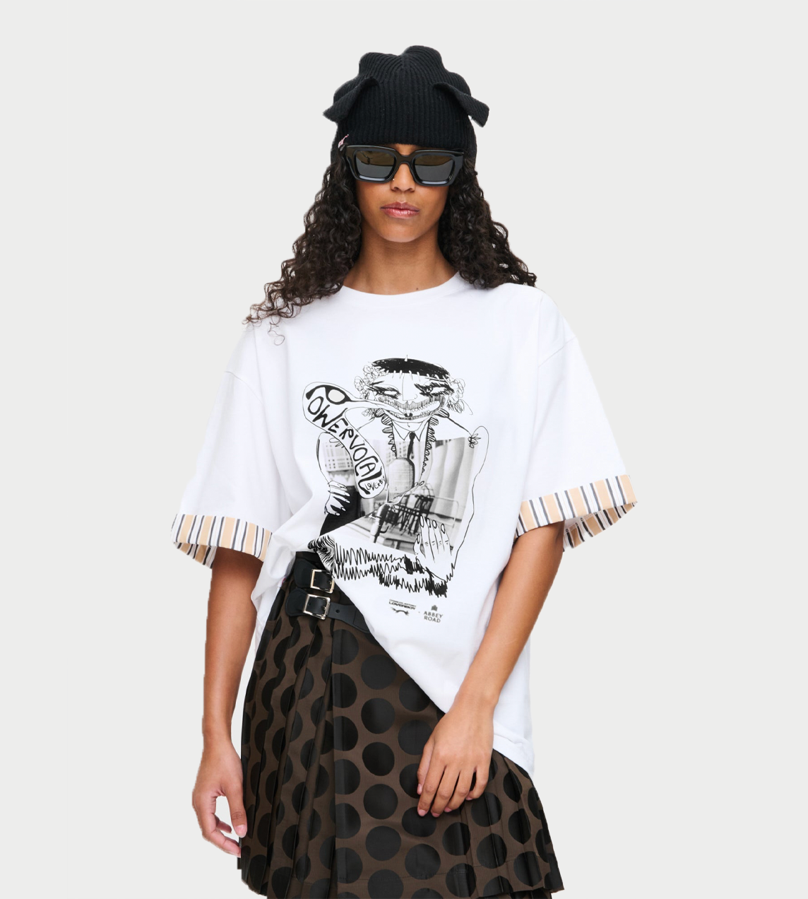 Charles Jeffrey Loverboy - Abbey road turn up tee White