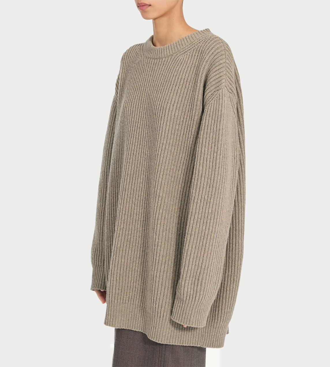 Wool-blended Sweater Beige