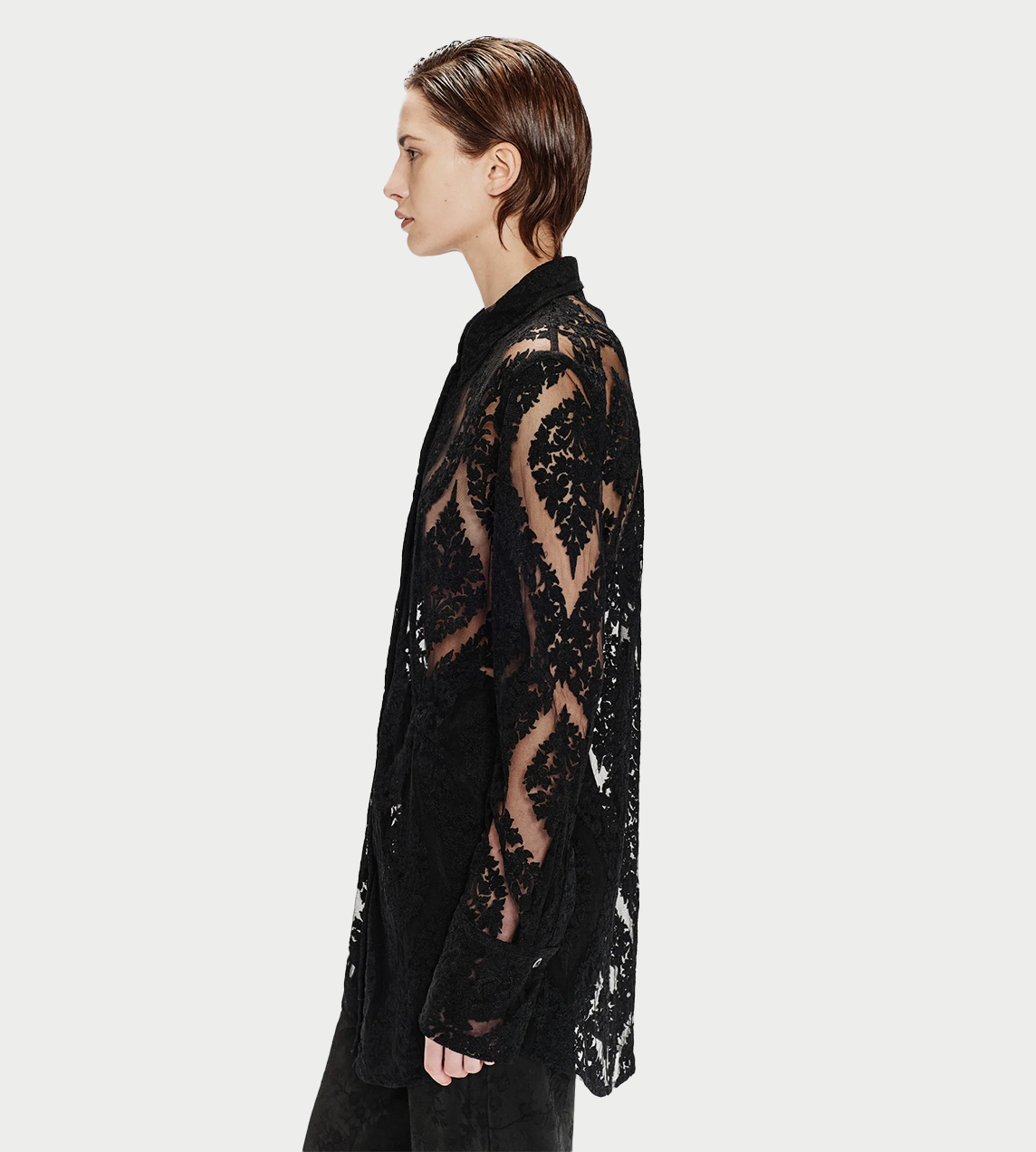 SONG FOR THE MUTE - Long L/S Shirt Blk