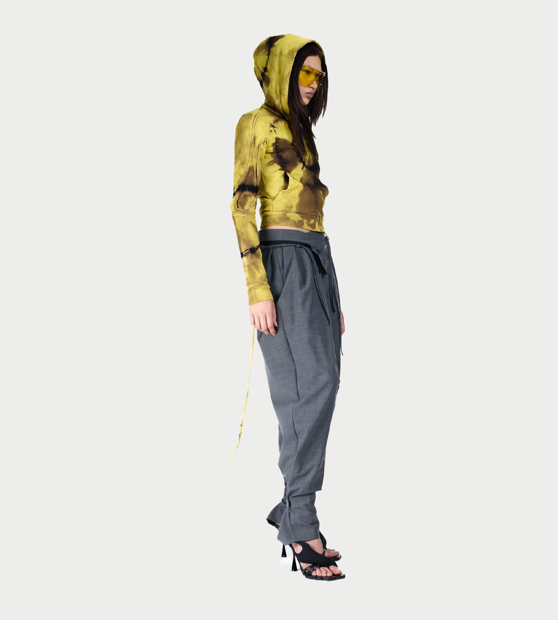 OTTOLINGER - Strapped Baggy Suit Pants Grey