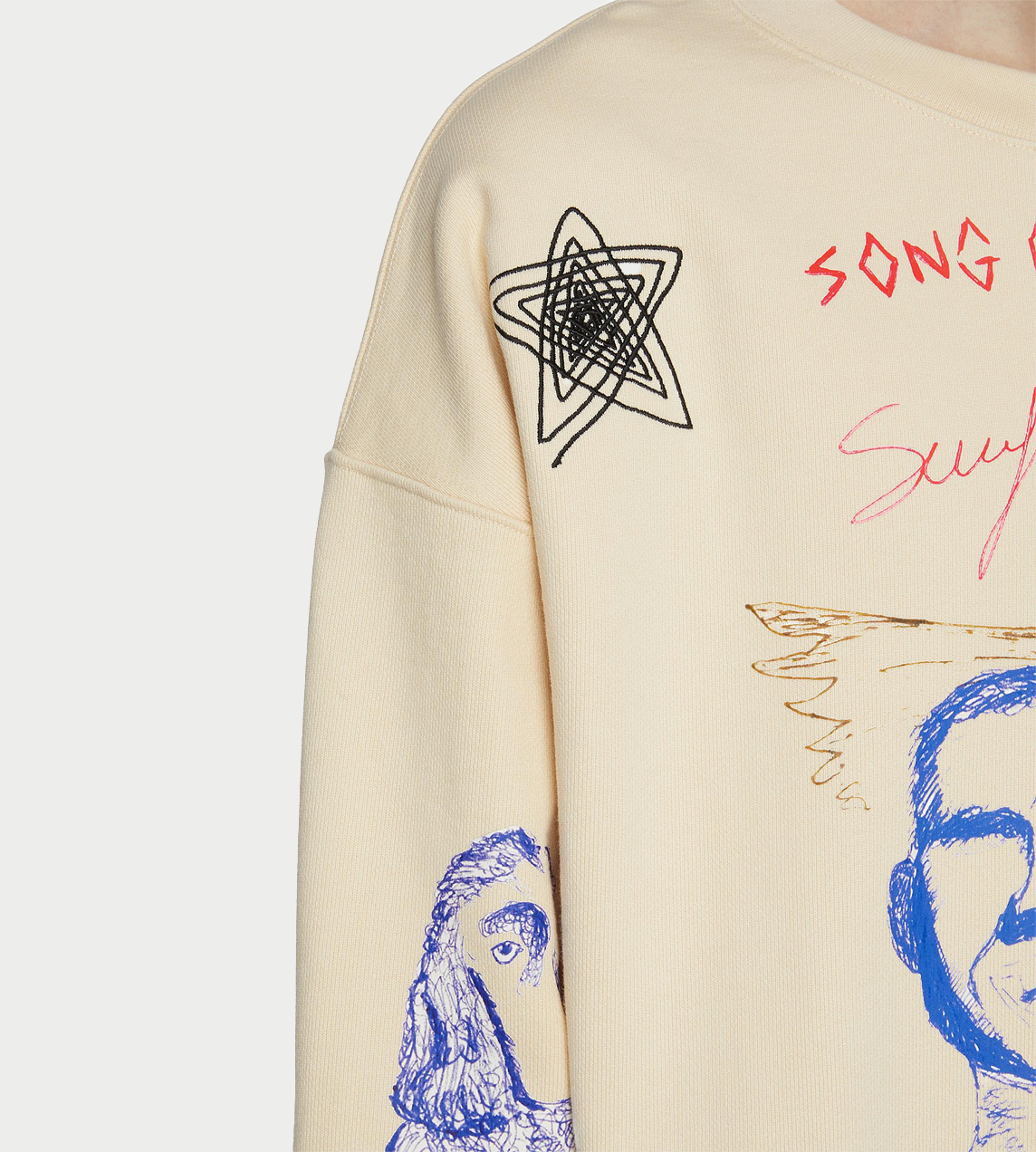 Sketchbook Relaxed Pullover Ivory