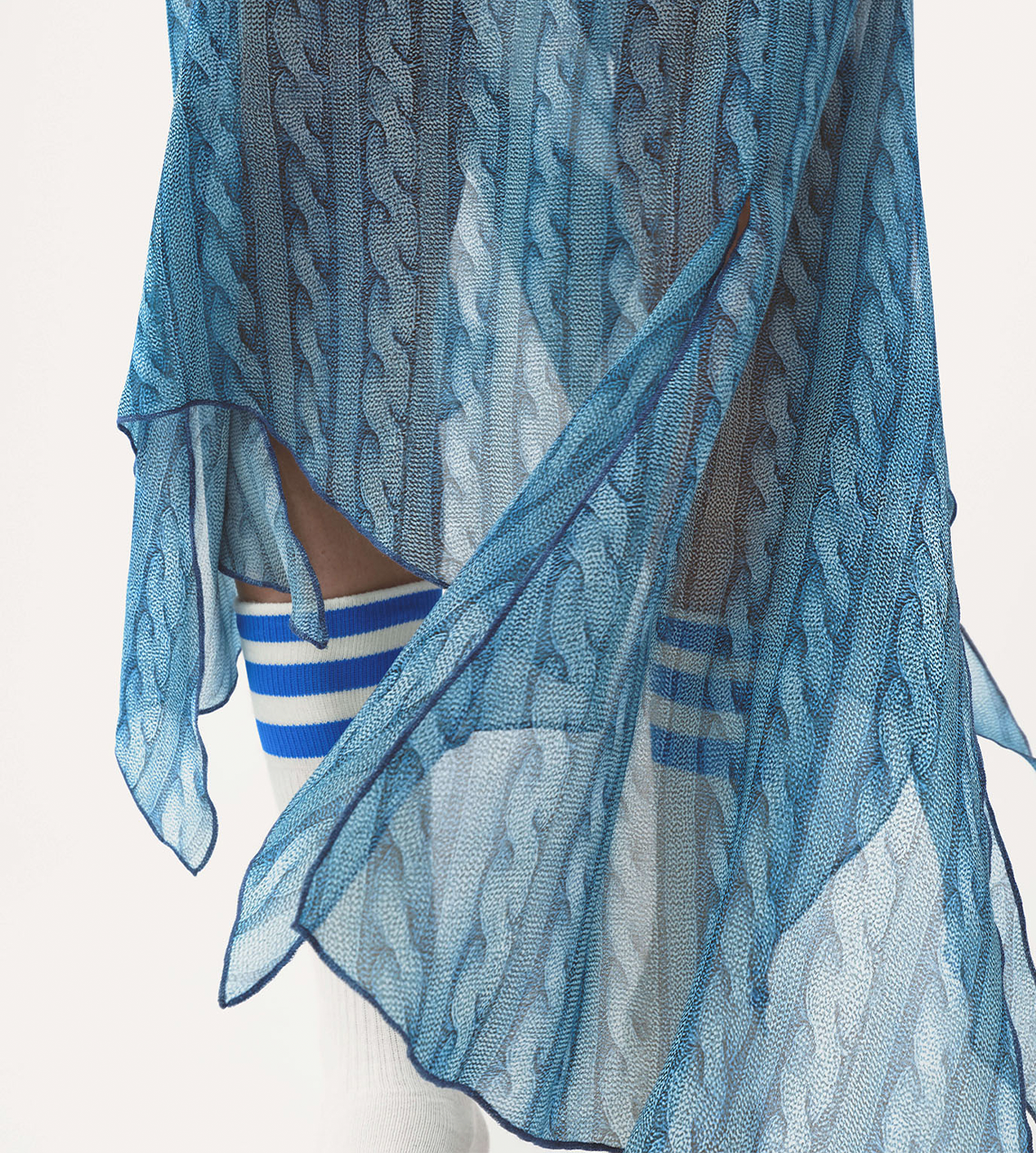 Disa Draped Dress Blue