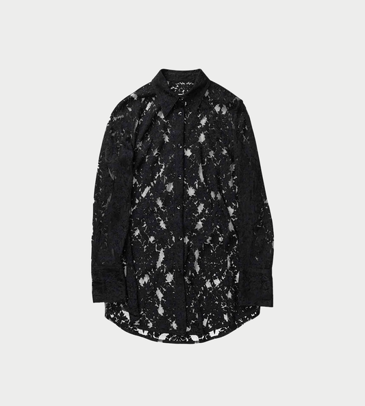 SONG FOR THE MUTE - Long L/S Shirt Blk