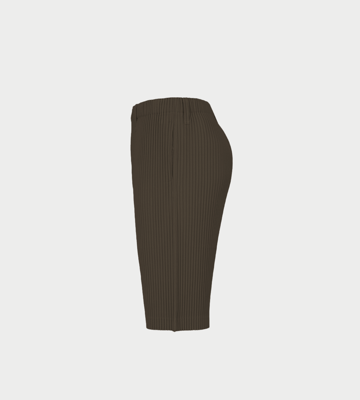 HOMME PLISSE ISSEY MIYAKE - Tailored Pleated Shorts Mud Brown