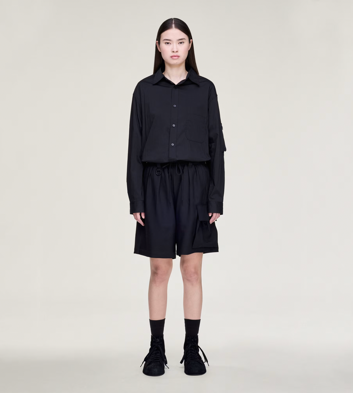 Y-3 Sport Uniform Cargo Shorts Blk