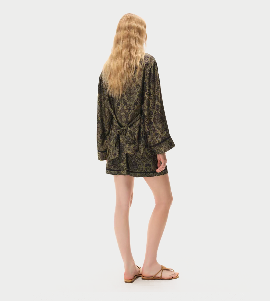 INTO THE EAST - Palmett Kimono Jacket Green
