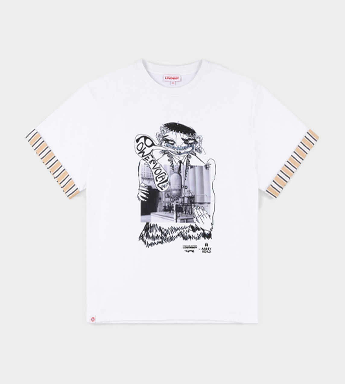Charles Jeffrey Loverboy - Abbey road turn up tee White