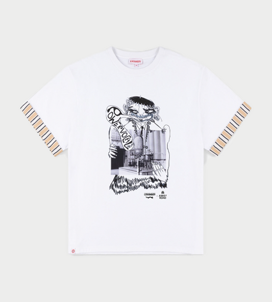 Charles Jeffrey Loverboy - Abbey road turn up tee White