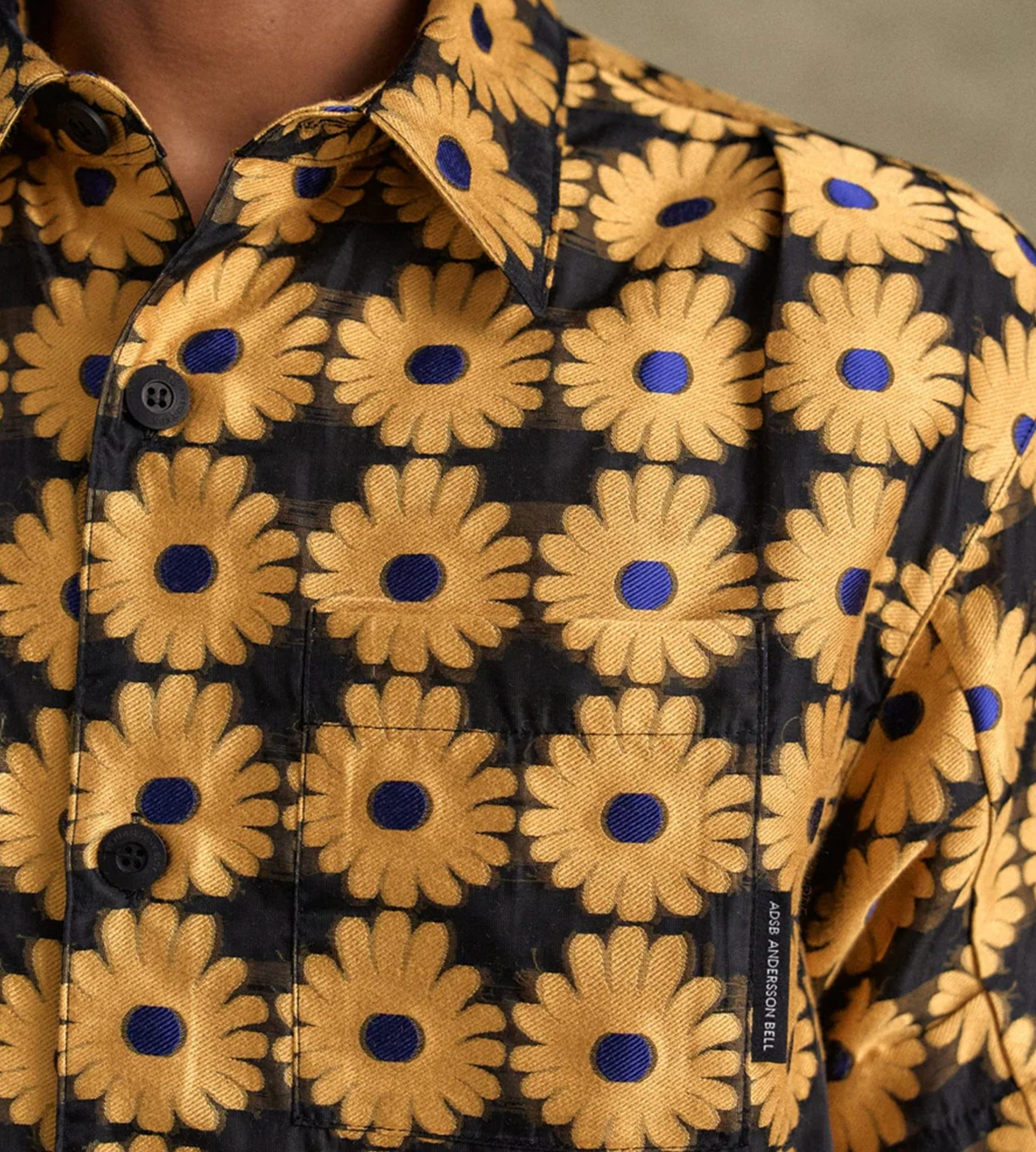 ANDERSSON BELL - Sheer Flower Shirt Yellow