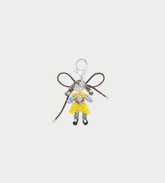 Rubber Band Girl Bag Charm Yellow